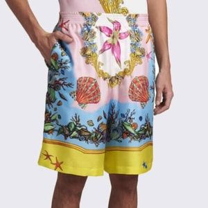 AUTHENTIC VERSACE Men's Tresor De La Mer Silk Shorts Runway